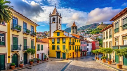 Traditional Portuguese Architecture And Vibrant