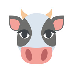 Cow head illustration