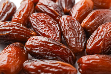 Dates fruit tunisia, Tunisian honey dates or kurma tunisia madu, isolated on white background