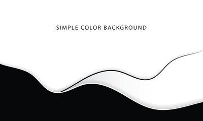 Black and White Minimalist Abstract: A sleek and stylish graphic, featuring a dynamic black wave juxtaposed against a clean, monochromatic background that captures a sense of modern sophistication.