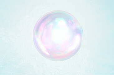 Abstract Iridescent Sphere: Beauty Cosmetic Serum Concept Background