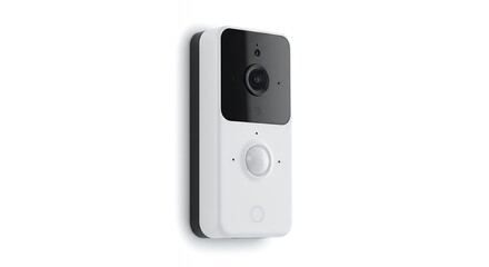 Fototapeta premium Smart Home Security: Modern Wireless Video Doorbell