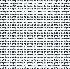 A texture with small repeating elements, similar to an hourglass, an infinity symbol, and so on.