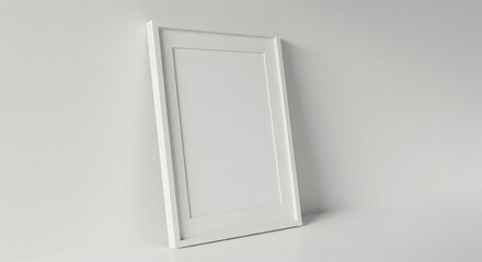 White picture frame mockup