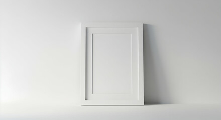 White picture frame mockup