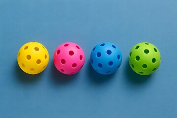 colourful pickleball