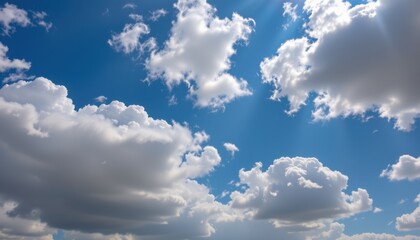 Fototapeta premium Cloudy sky with sun rays nature photography outdoor landscape tranquil environment wide viewpoint