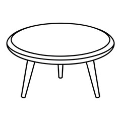 wooden table isolated on white