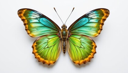 Obraz premium Vibrant butterfly display nature exhibition macro photography studio setting close-up beauty of insects
