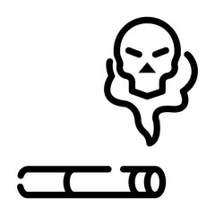 smoking kills you Line Icon