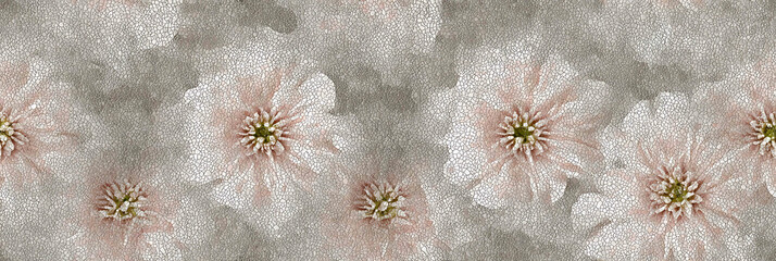 Blush bloom repetitive design daisy affectionate charm - Seamless , pattern , background , tile