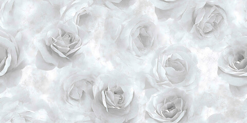 cream-toned petaled design repetitive antique style - Seamless , pattern , background , tile