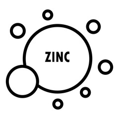 zinc line icon