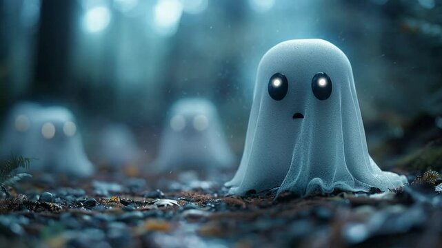 cute hellowen ghost characters