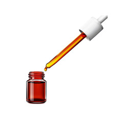 Amber Essential Oil Dropper Filling Glass Bottle