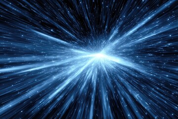 Fototapeta premium Cosmic Streaks of Light in the Infinite Void