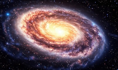 Spiral Galaxy, cosmic dust, space background, science, astronomy