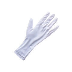 Obraz premium White Cotton Glove on Black Background