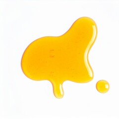 Honey drizzle over white surface with clipping path for food photography or breakfast concept