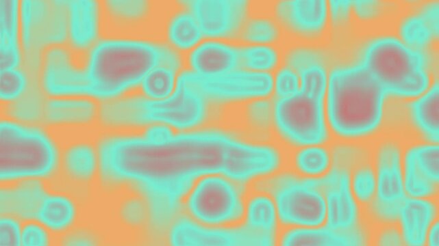 Blurred teal and orange pattern suitable for backgrounds, design projects, and abstract concepts in graphic design, web design, or fashion.