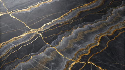 Luxury Dark Marble Surface with Golden Streaks. new luxury color tiles