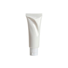 White Squeeze Tube Packaging Mockup - Cosmetic or Pharmaceutical Product Container