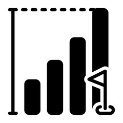 goal icon, glyph icon style