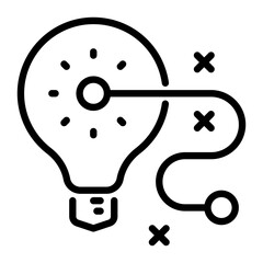 approach icon, line icon style