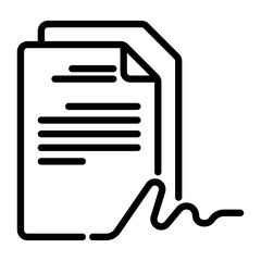 contract icon, line icon style