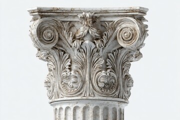 Naklejka premium Ornate Corinthian column architectural detail