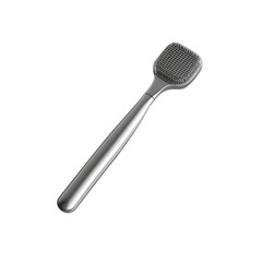 Modern Silver Silicone Back Scrubber for Shower Cleaning
