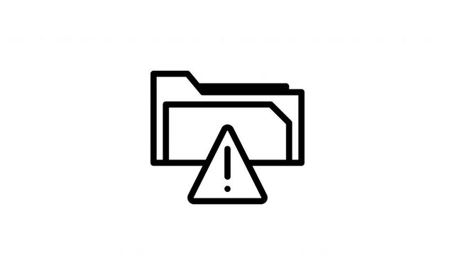 FTP Error minimalist stroke animation