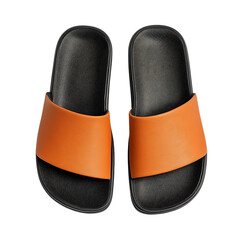 Sleek Slipon Sandals with a Minimalist Design Isolated on Transparent Background