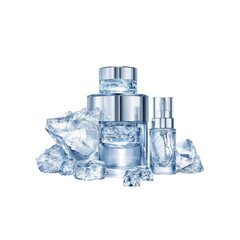 Luxury Skincare Set on Ice Refreshing and Cooling Beauty Products