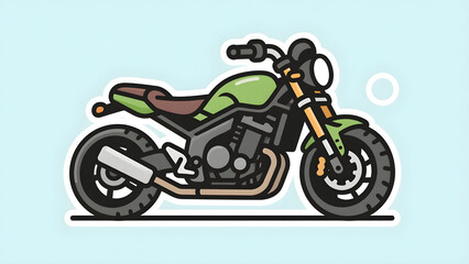 Obraz premium motorcycle on a white background