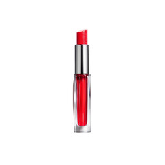 Obraz premium Vibrant Red Lipstick in Sleek Glass Container