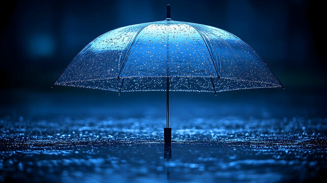 Blue moon water reflection night serenity background