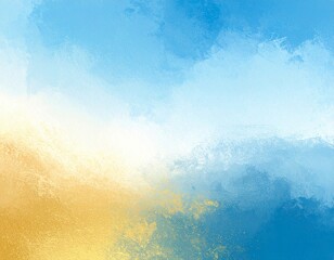 Abstract Blue and Yellow Gradient Texture With Smooth Transitions