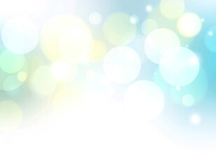 Dreamy Bokeh Background in Swedish Flag Colors with Soft Blue and Golden Yellow Sparkles