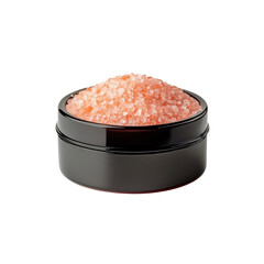Pink Himalayan Salt in Black Container
