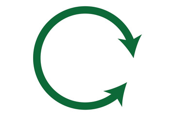 Obraz premium Circle arrow icon, blue sticker