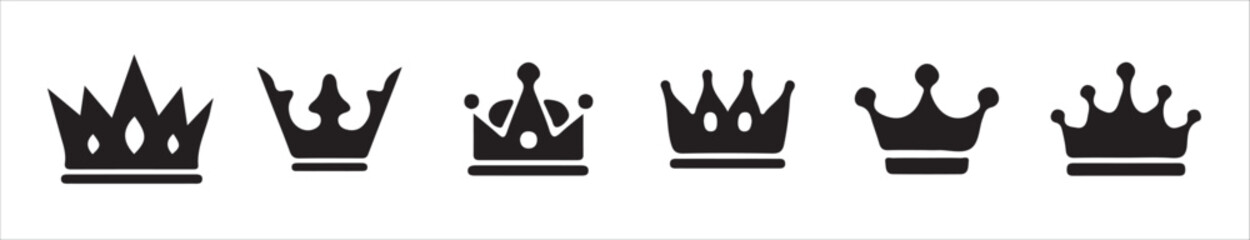 Classic King Crown Emblem Vector