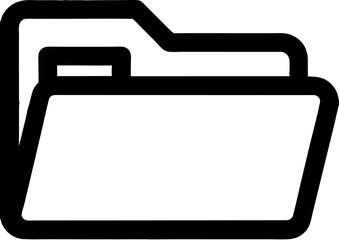 folder icon on white background