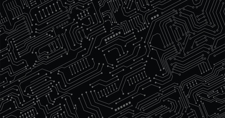 Circuit illustration design vector.