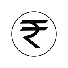 Indian rupee icon logo set vector . Vector Illustration .EPS 20 . 