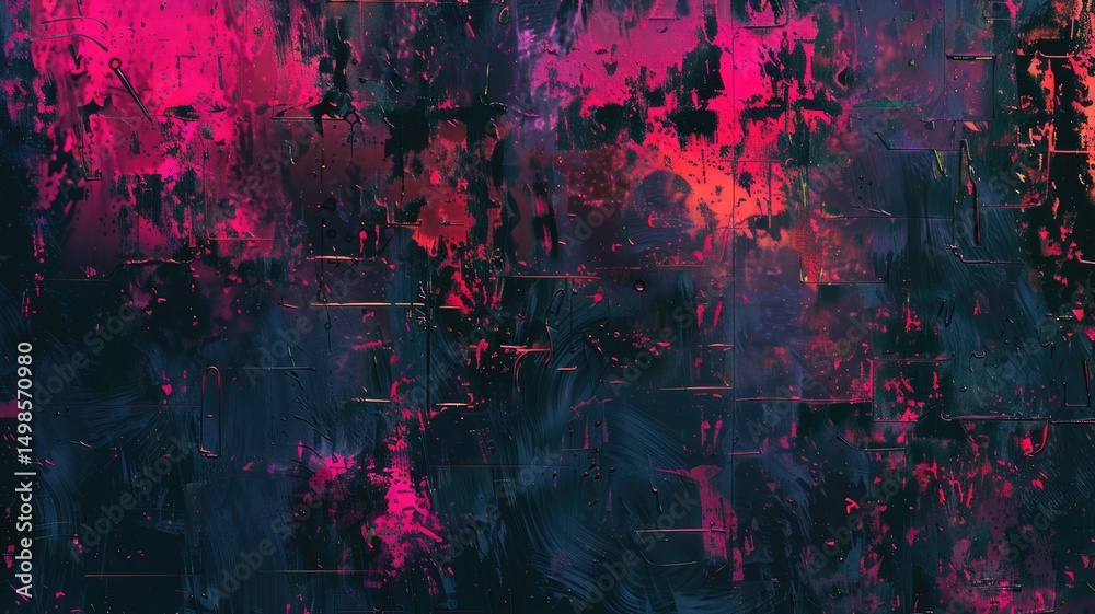 Poster abstract of complex glitch with pixel effect in graphic background use shading and monochrome to exp