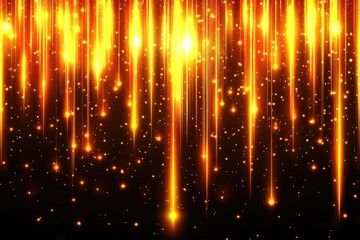 Obraz premium Abstract fiery streaks against dark backdrop