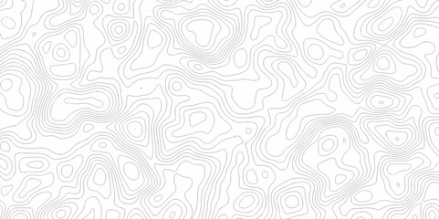 Abstract vector geographic contour mounted map background. minimal The patter discovery vector topo map creative discovery White wave grid stripe line map topography. 	