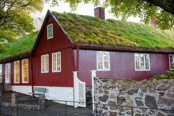 Turf House in Torshavn - Faroe Islands