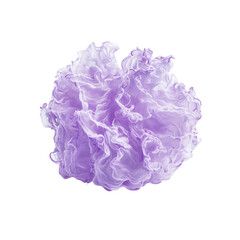 Abstract Lavender Ink Cloud Swirling Color Burst